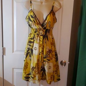 Sundress lined and trimmed in lace